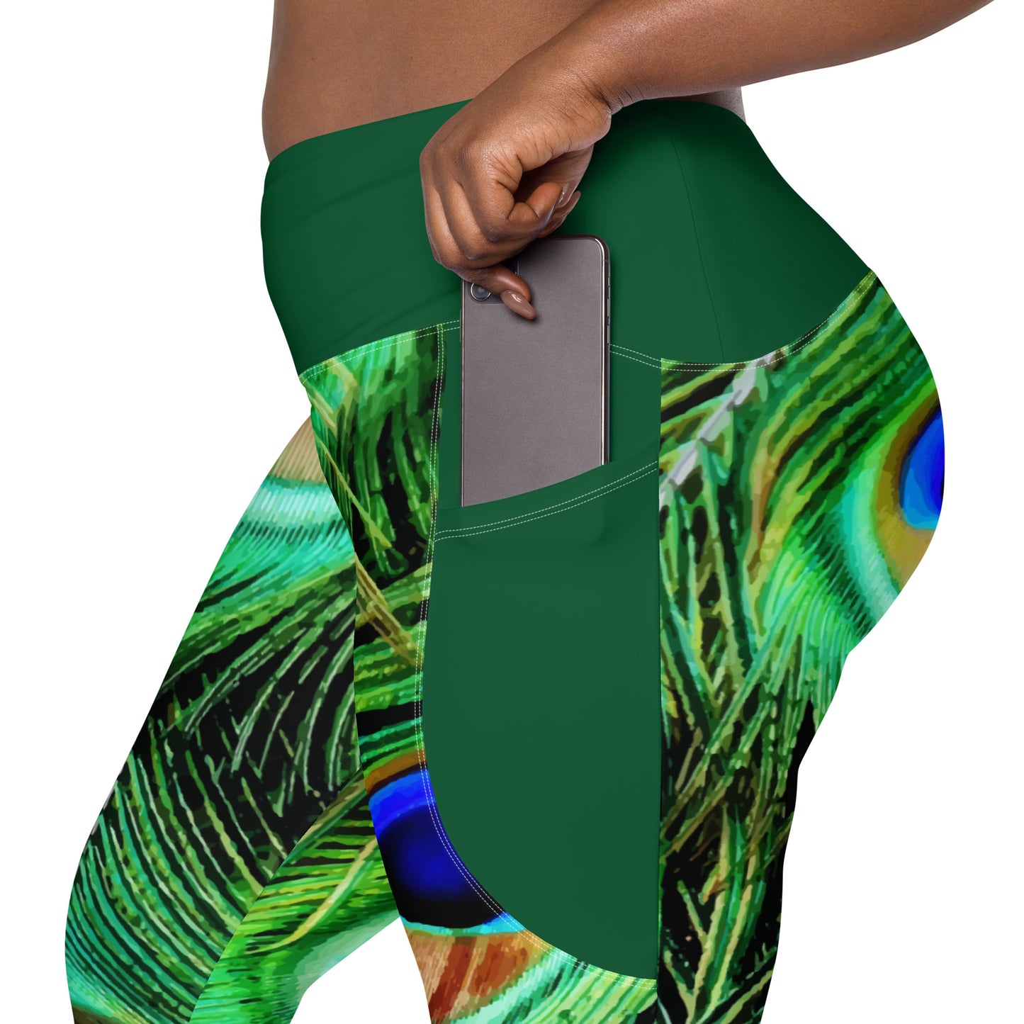 Peacock Yoga Pants with pockets